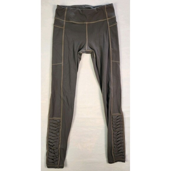 Athleta Girls leggings Size Large - 12 Green / Brown - Picture 2 of 8